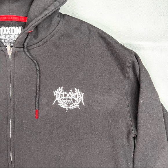 Dixxon Flannel Co. Men’s XXL Sweatshirt Full Zip Up Hoodie Black - Picture 3 of 12